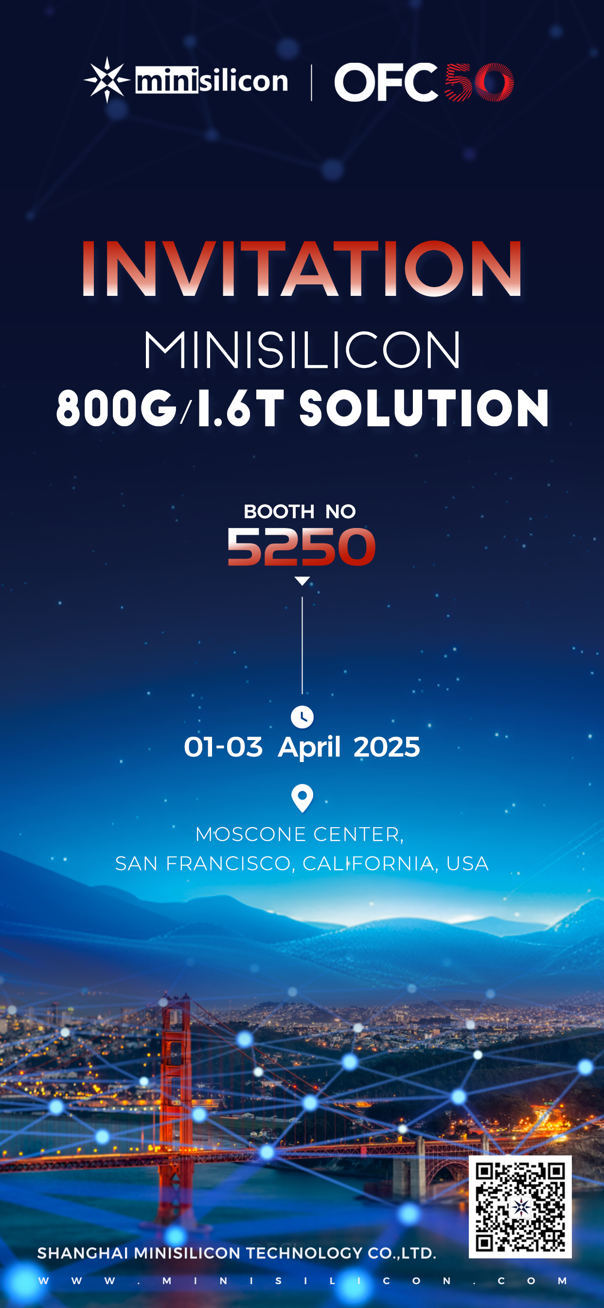 天子盈顺科技邀请您共赴旧金山OFC盛会-展位5250